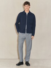 Navy EDIT Long Sleeve Shacket - Image 2 of 10