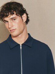 Navy EDIT Long Sleeve Shacket - Image 5 of 10