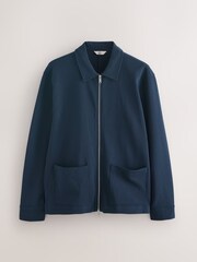 Navy EDIT Long Sleeve Shacket - Image 7 of 10
