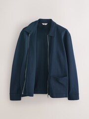 Navy EDIT Long Sleeve Shacket - Image 8 of 10
