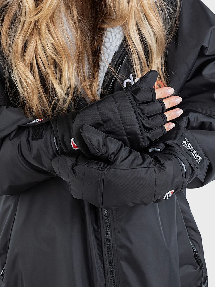 dryrobe Black Thermal Gloves - Image 1 of 4 dryrobe Black Thermal Gloves - Image 1 of 4