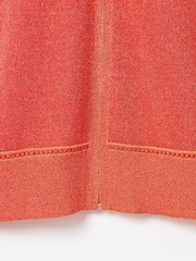 Oliver Bonas Orange Sparkle Zip-Up Knitted Bomber Jacket - Image 6 of 7