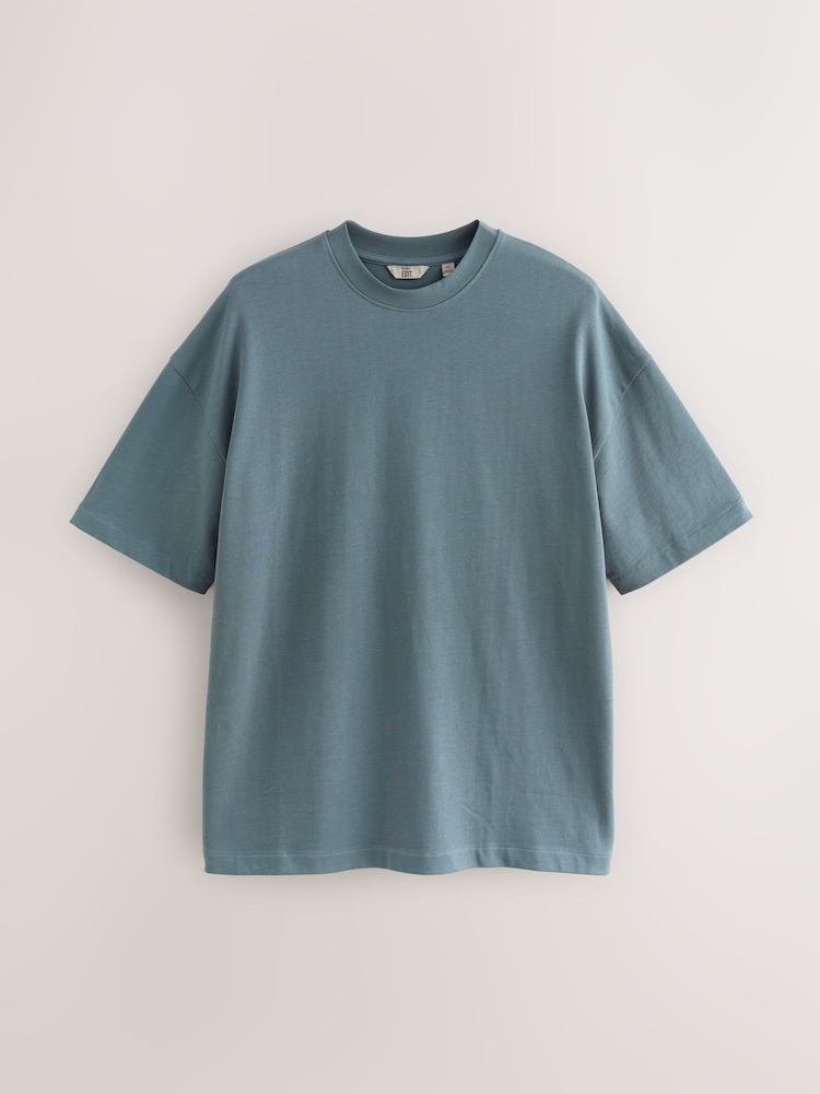 Blue Oversized Fit EDIT Heavyweight T-Shirt - Image 1 of 3