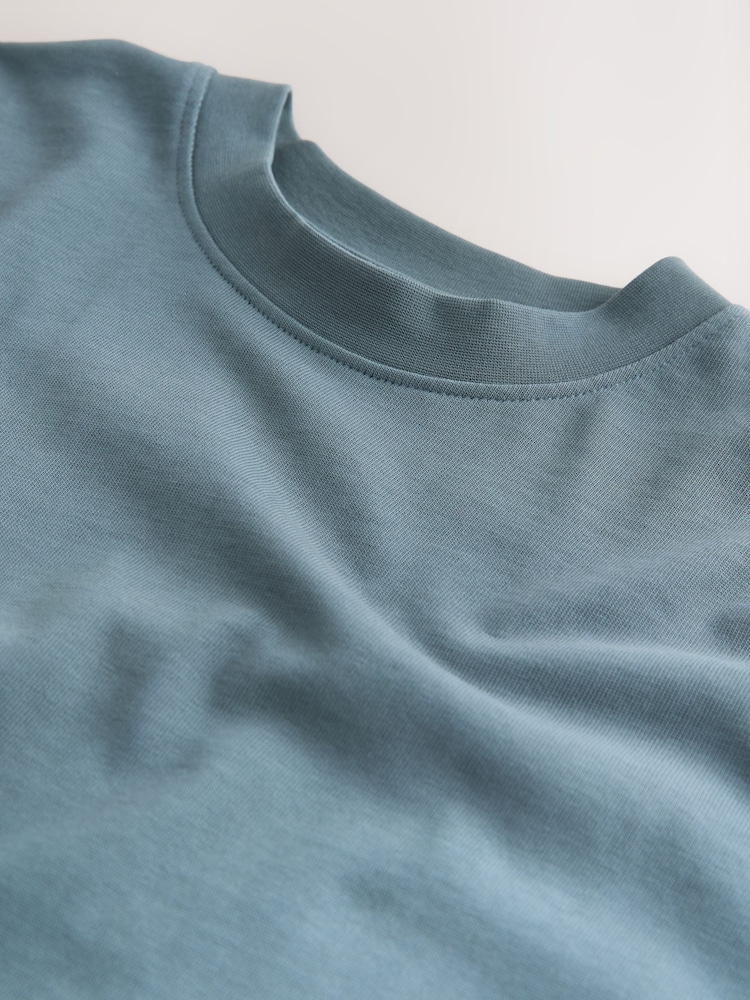 Blue Oversized Fit EDIT Heavyweight T-Shirt - Image 3 of 3