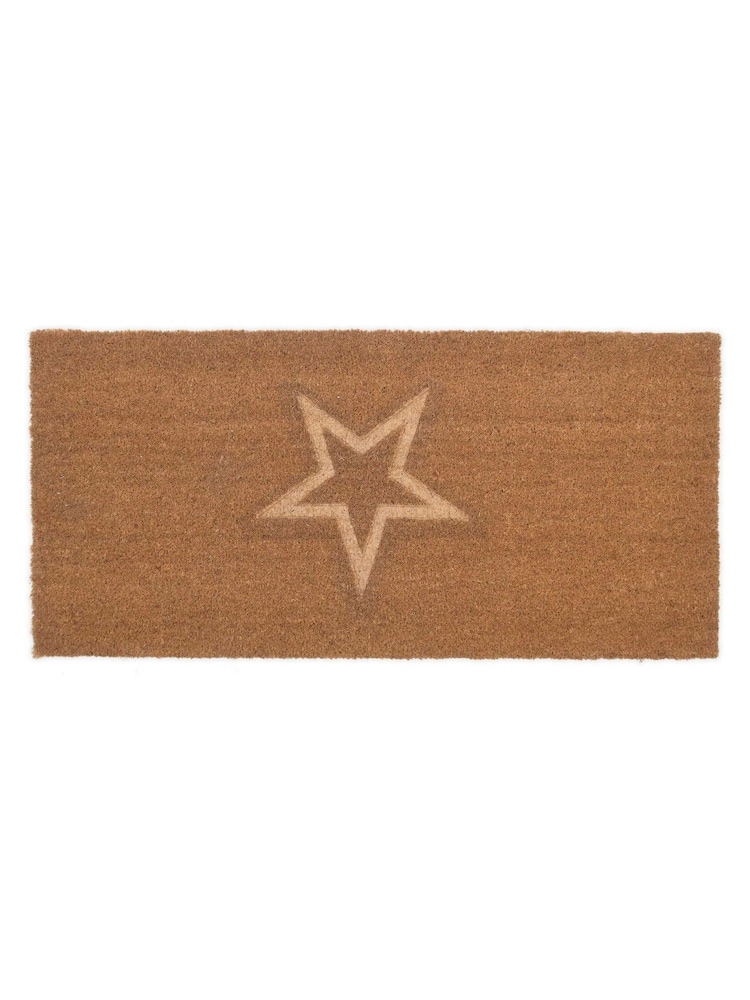 Garden Trading Natural Doormat Embossed Star - Image 2 of 2
