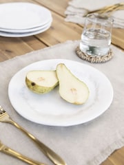 Garden Trading Set of 4 White Overton Side Plates - Image 1 of 3