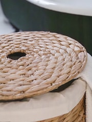 Garden Trading Natural Milborne Woven Laundry Hamper - Image 2 of 3