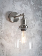 Garden Trading Satin Nickle Hoxton Dome Wall Light - Image 2 of 3
