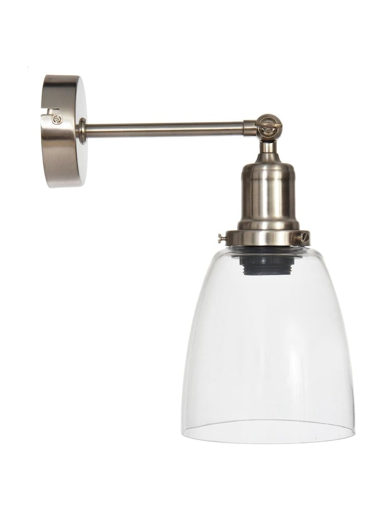 Garden Trading Satin Nickle Hoxton Dome Wall Light - Image 3 of 3