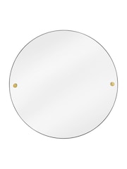Garden Trading Black Adelphi Round Wall Mirror - Image 3 of 4