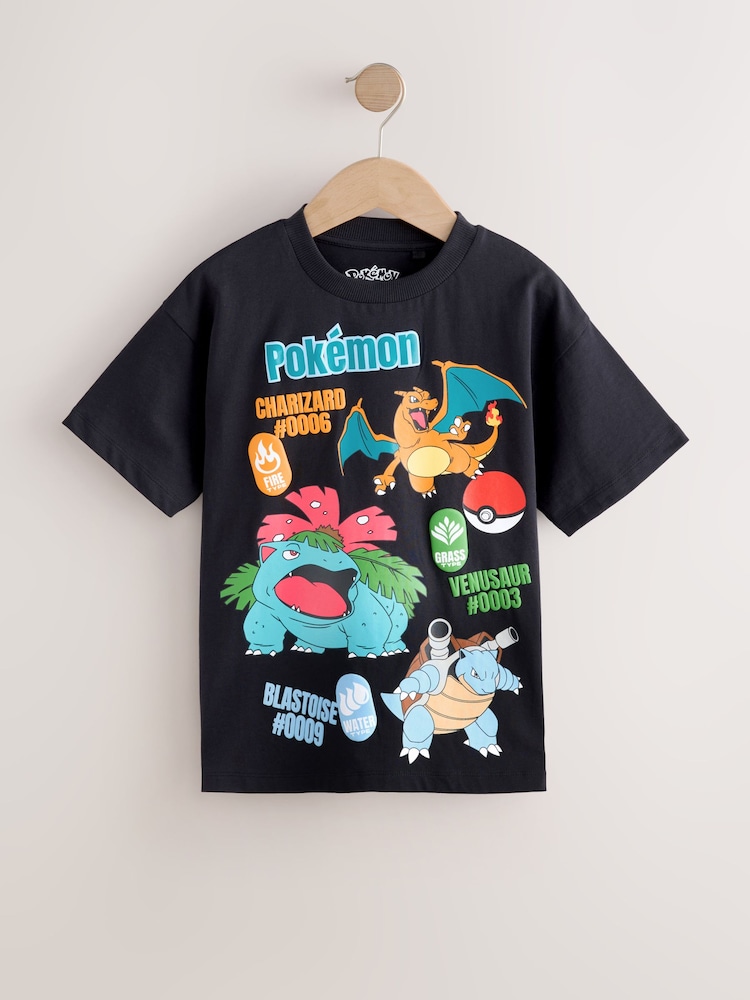 Multi Pokemon Short Sleeved T-Shirts 2 Pack (4-14yrs) - Image 2 of 6