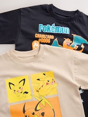 Multi Pokemon Short Sleeved T-Shirts 2 Pack (4-14yrs) - Image 5 of 6