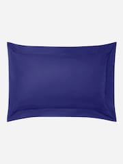Jasper Conran London Royal Blue 300 TC Percale 100% Cotton Oxford Pillowcases Pair - Image 3 of 4