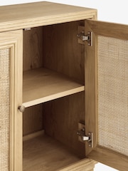 Nina Campbell Oak and Rattan Mason Large Small Sideboard - Image 9 of 9