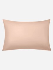 Jasper Conran London Pale Pink 300 TC Percale 100% Cotton Std Pillowcase Pair - Image 3 of 4