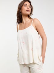 JD Williams White 100% Cotton Cami Pyjamas Set - Image 4 of 4
