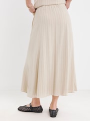 JD Williams Natural Ramie Stripe Skirt - Image 4 of 5