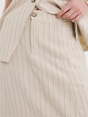 JD Williams Natural Ramie Stripe Skirt - Image 5 of 5
