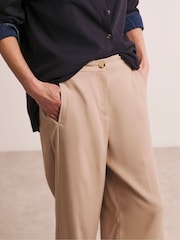 JD Williams Natural Rayon Wide Leg Trousers - Image 3 of 5