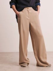 JD Williams Natural Rayon Wide Leg Trousers - Image 5 of 5