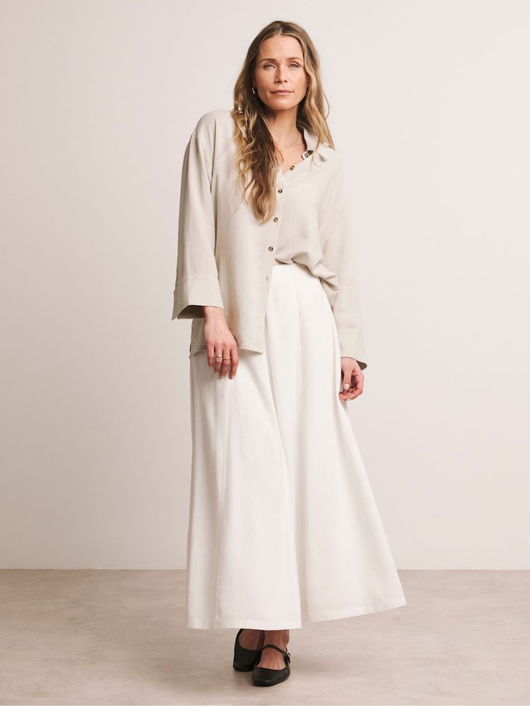 Natural - Anthology By JD Williams Premium Linen Mix Shirt - Imagen 5 de 5