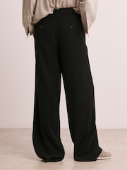 JD Williams Black Mix Wide Leg Trousers - Image 2 of 5