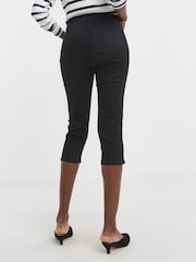 JD Williams Black Denim Capri Jeans - Image 2 of 4
