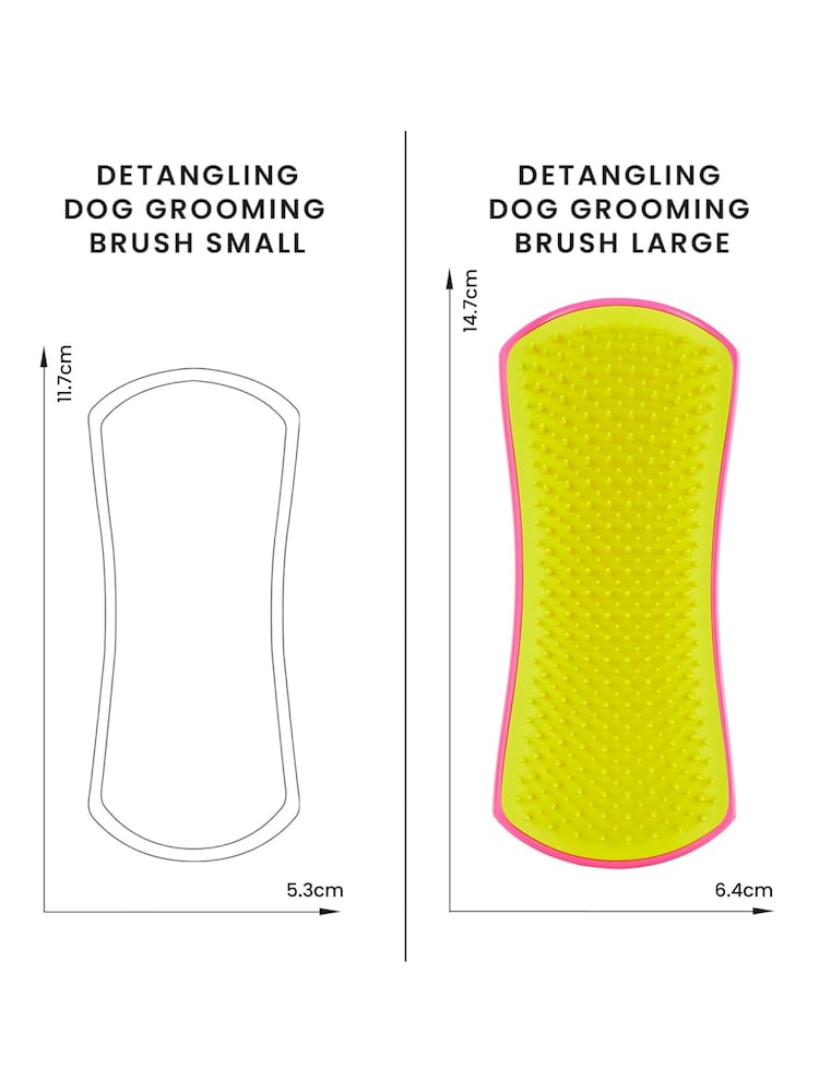 Tangle Teezer Large Pet Detangling Brush - Pink / Yellow - Image 8 of 8