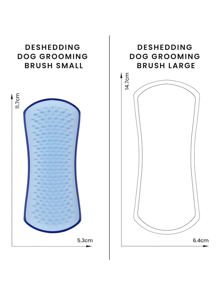 Tangle Teezer Small Pet De-shedding Brush - Blue / Light Blue - Image 8 of 8