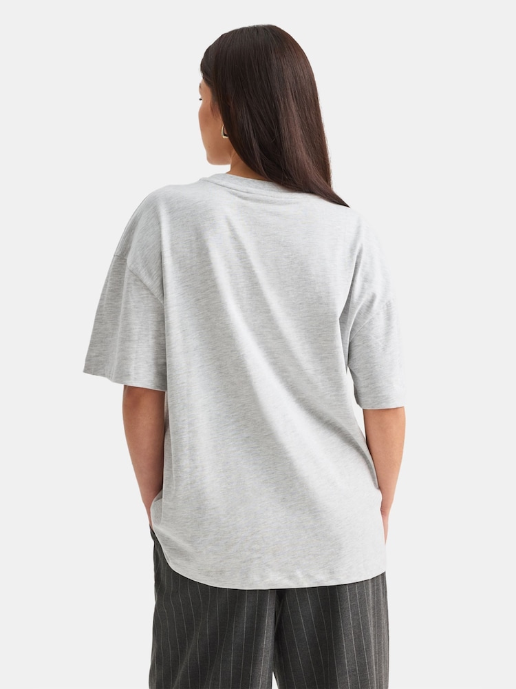 TALA Grey Branded Graphic Print 100% Cotton T-Shirt - Image 2 of 4 TALA Grey Branded Graphic Print 100% Cotton T-Shirt - Image 2 of 4