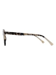 Joules Cream Round Sunglasses - Image 2 of 3