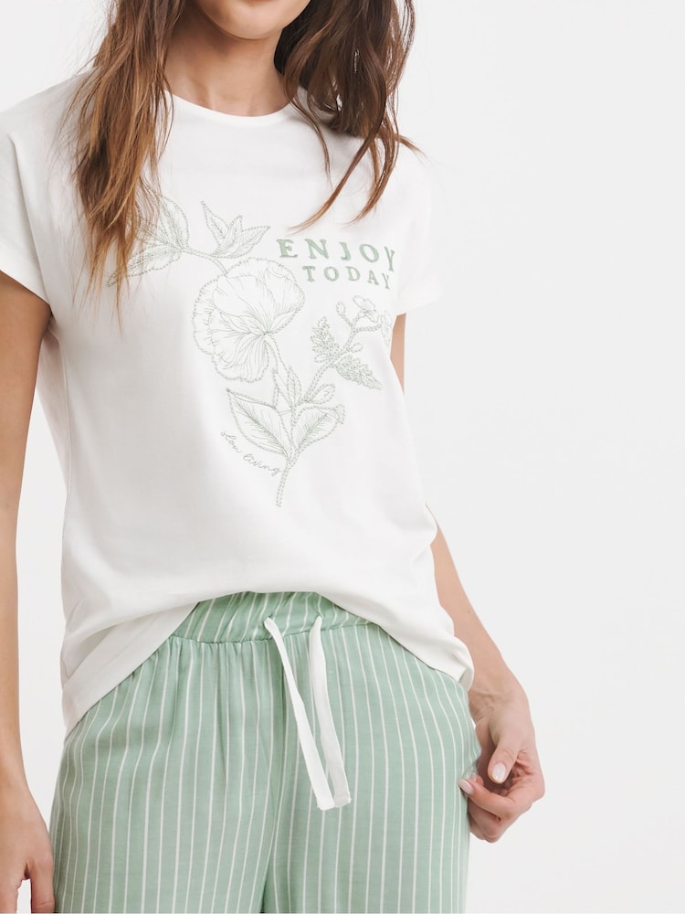 JD Williams Green Pyjamas Set - Image 4 of 4