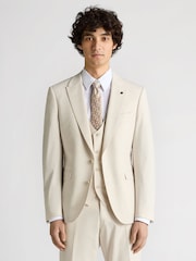 Remus Uomo Natural Tapered Fit Linen-Blend Suit Jacket - Image 1 of 5