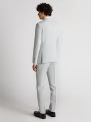 Blau - Remus Uomo Tapered Fit Linen-Blend Suit Jacket - Bild 3 von 4