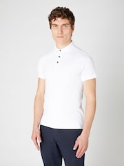 Remus Uomo Tapered Fit Cotton-Stretch Polo Shirt - Bild 1 von 6
