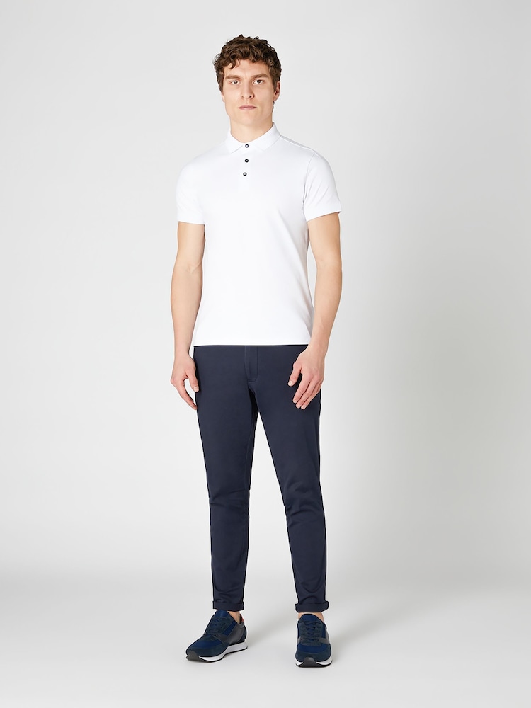 Remus Uomo Tapered Fit Cotton-Stretch Polo Shirt - Bild 2 von 6