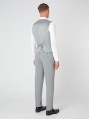 Remus Uomo Grey Tapered Fit Stretch Waistcoat - Image 3 of 5