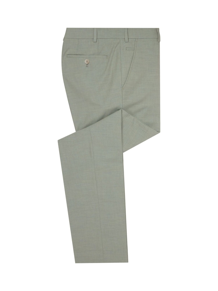 Зелений - Remus Uomo Slim Leg Smart Trousers - Image 1 of 1