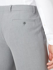 Remus Uomo Grey Tapered Leg Stretch Formal Trousers - Image 4 of 5