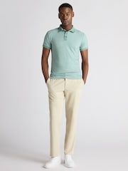 Remus Uomo Green Tapered Fit Cotton-Blend Polo Shirt - Image 2 of 6