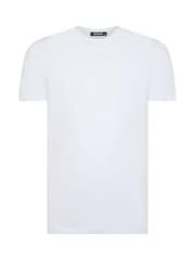 Weiß - Remus Uomo Tapered Fit Cotton Stretch T-Shirt - Bild 5 von 5