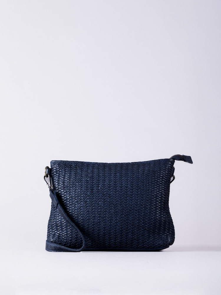 Lakeland Leather Blue Wreay Cross-Body Bag - Image 2 of 6