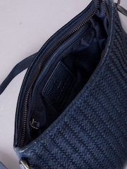 Lakeland Leather Blue Wreay Cross-Body Bag - Image 6 of 6