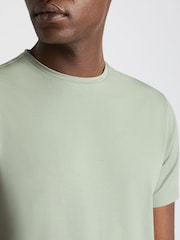 Grau - Remus Uomo Tapered Fit Cotton Stretch T-Shirt - Bild 4 von 5