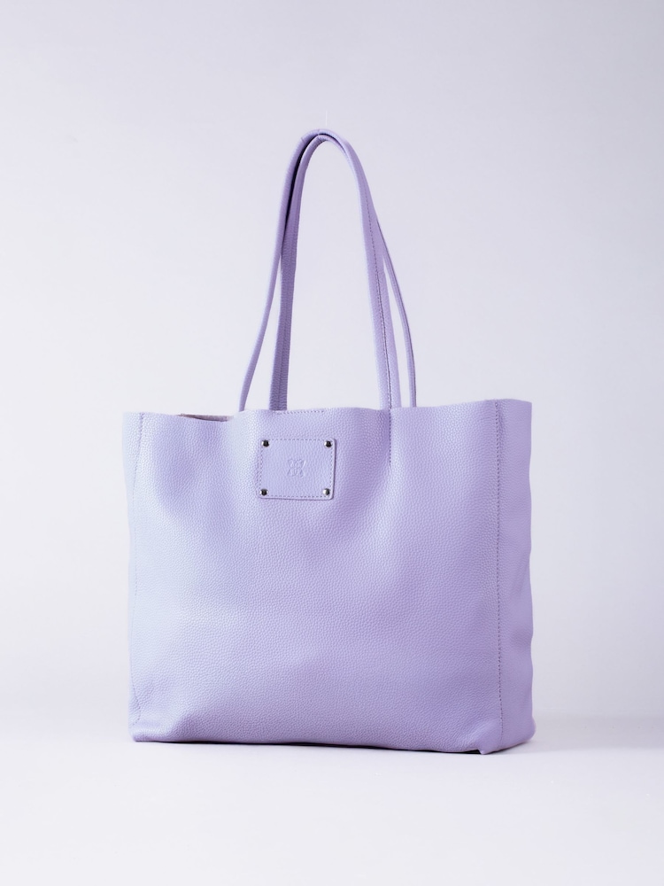 Lakeland Leather Purple Tarn Leather Bucket Bag - Image 1 of 6