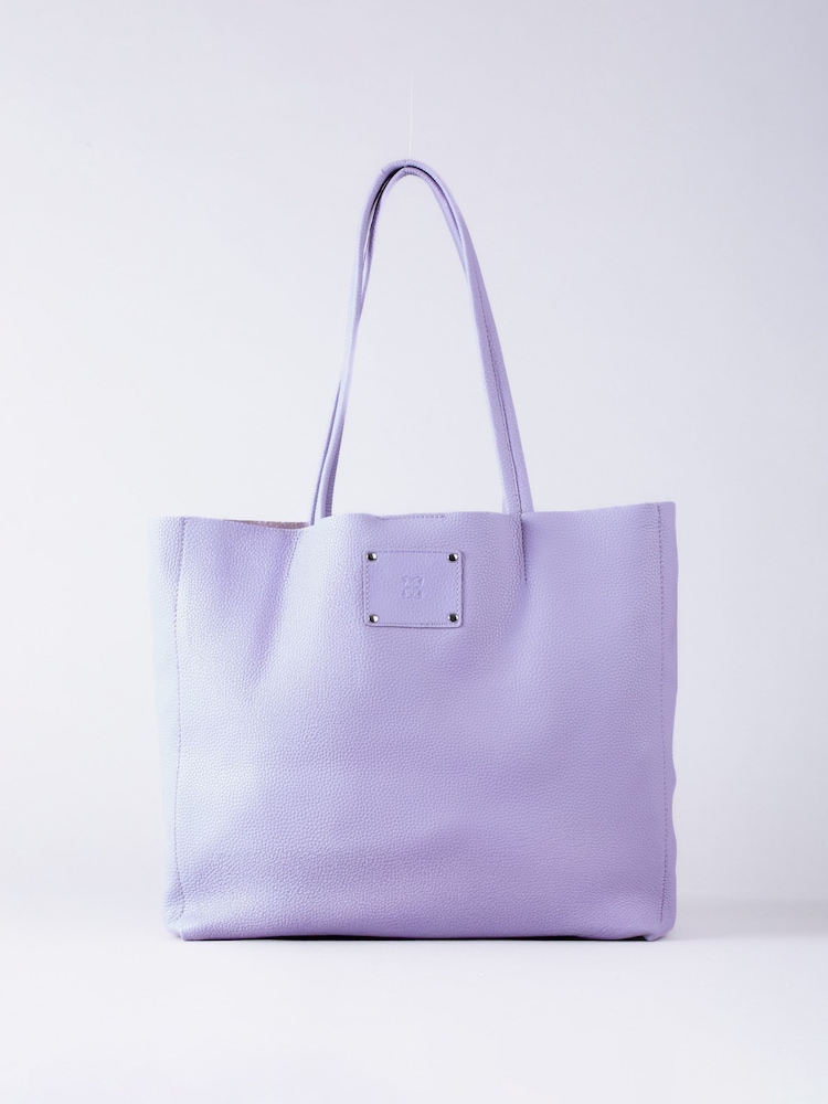 Lakeland Leather Purple Tarn Leather Bucket Bag - Image 2 of 6