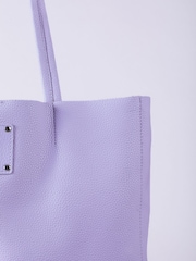 Lakeland Leather Purple Tarn Leather Bucket Bag - Image 4 of 6