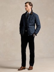 Polo Ralph Lauren Blue Bedford Flat Front Corduroy Trousers - Image 4 of 5