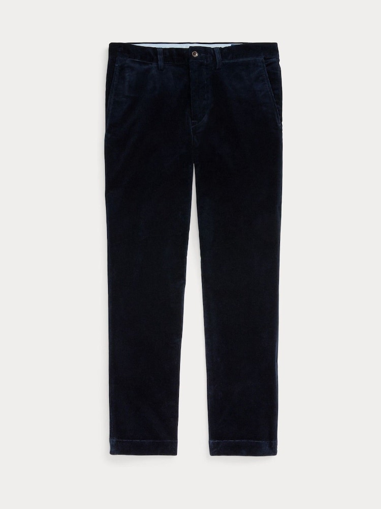 Polo Ralph Lauren Blue Bedford Flat Front Corduroy Trousers - Image 5 of 5