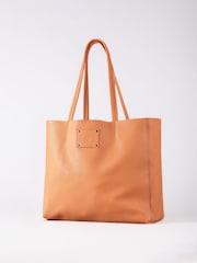 Lakeland Leather Orange Tarn Leather Bucket Bag - Image 1 of 6